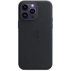 Чохол-накладка Apple Leather Case with MagSafe для Apple iPhone 14 Pro Max Midnight (MPPM3)