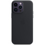 Чохол-накладка Apple Leather Case with MagSafe для Apple iPhone 14 Pro Max Midnight (MPPM3)