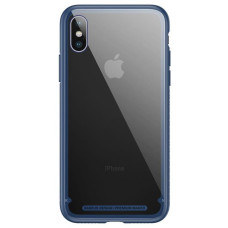 Чехол-накладка Baseus See-through Glass для Apple iPhone X Blue (WIAPIPHX-YS03)