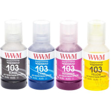 Комплект чернил WWM для Epson L3100/3110/3150 4х140г B/C/M/Y (E103SET4)