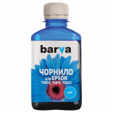 Чернила Barva EPSON T0812 CYAN 180г (E081-138)