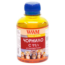Чернила WWM CANON CL-511C/CL-513С/CLI-521Y (Yellow) (C11/Y) 200г