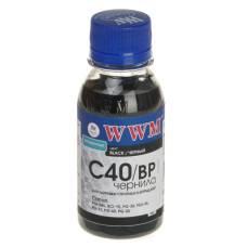 Чернила WWM CANON PG-40/50/PGI-5Bk/BCI-15 (Black Pigmented) (C40/BP-2) 100г
