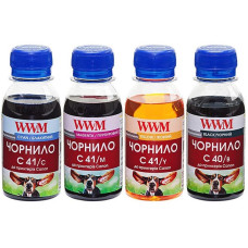 Комплект чернил WWM CANON PG40B/CL41 В/C/M/Y (C40/41SET-2) 4*100г