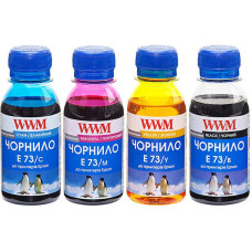 Комплект чернил WWM EPSON Stylus CX3700/T26/TX106/TX206/TX419 B/C/M/Y (E73SET-2) 4*100г
