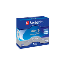 Диск BD Verbatim DL 50Gb 6x Jewel Case 5шт (43748)