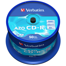 Носії інформації VERBATIM CD-R 700Mb 52x Cake 50 Cryst 43343