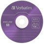 Диск DVD Verbatim 4.7Gb 4x SlimCase 5шт Color (43297)