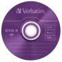 Диск DVD Verbatim 4.7Gb 16X Slim case 5 шт Color (43557)