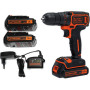 Дриль BLACK&DECKER BDCDC18B акумуляторний, 18В, Li-Ion, 650 об/хв.