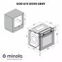 Духова шафа Minola EOD 675 Dove Gray