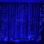 Светодиодная гирлянда ColorWay (CW-GW-300L33VWFBL) штора 300LED, 3м, синий цвет, 220V