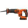 Пила BLACK&DECKER BDCR18 сабельная, аккум, Li-Ion 18V, 3000ход/мин.