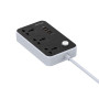 Фильтр питания ColorWay CW-CHU34PDB 3 розетки, 4 USB (Type-C PD20W + 3USB QC3.0), 2 м, черный