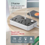 Фильтр питания ColorWay CW-CHU34PDB 3 розетки, 4 USB (Type-C PD20W + 3USB QC3.0), 2 м, черный