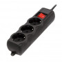 Фільтр живлення Gembird Pro (SPG3-G-6B-PRO) 3 розетки, 1.8м, чорний