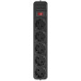 Фильтр питания Maxxter 5 розеток 1.8м (SPM5-G-6B) черный