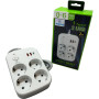 Мережевий фільтр XoKo SP-4-2-1 4 розетки, 3 USB, 2 м White (XK-SP-4-2-1-WH)