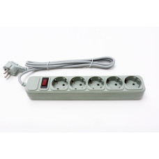 Фильтр питания ProLogix (PRS-075P5-18G) 0.75 мм, 5 розеток, 1.8 м, серый