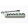 Фильтр питания ProLogix (PRS-075P5-18G) 0.75 мм, 5 розеток, 1.8 м, серый