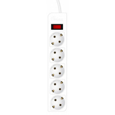 Фільтр живлення ProLogix (PRS-P5CU-18W) 3x1.0мм2, 5 розеток, 1.8 м, білий