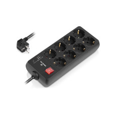 Фільтр живлення REAL-EL RS-Protect 805 1.8м Black (EL122300042)