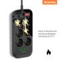 Фильтр питания СolorWay (CW-CHE64B) 6 розеток, 4xUSB, 2м, Black