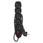 Фільтр живлення Emos (PC1521R) з вимикачем, 5 розеток, 1.5м, Black