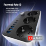 Фільтр живлення ColorWay CW-CHE36PDB 20W (3 USB-A + 3 TYPE-C) 3 розетки, 6 USB, 2 м, чорний