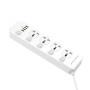 Фільтр живлення ProLogix Premium (PR-SC4408W) 4 розетки, 4 USB, 2 м, білий