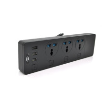 Сетевой фильтр Voltronic ТВ-Т11/19740 3 розетки, 3 USB, 2 м, Black