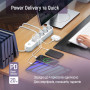 Фільтр живлення ColorWay CW-CHE44PDW 4 розетки, 4USB (Type-C PD20W + 3USB QC3.0) (45W), 2 м, White
