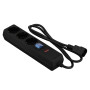 Фільтр живлення 2E 3 розетки, 1 м, черный (2E-U03C14M1BK)