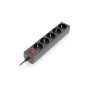 Фільтр живлення REAL-EL RS-Protect 505 1.8 м Black (EL122300044)