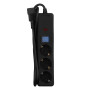 Фільтр живлення 2E 3 розетки, 1 м, черный (2E-U03C14M1BK)