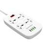 Фильтр питания ColorWay CW-CHU44QW 4 розетки, 4 USB (1QC3.0+3 AUTO ID), 1.8 м, белый