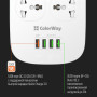Фильтр питания ColorWay CW-CHU44QW 4 розетки, 4 USB (1QC3.0+3 AUTO ID), 1.8 м, белый