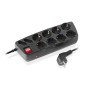 Фільтр живлення REAL-EL RS-10 Protect 1.8 м Black