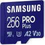 Карта пам`яті MicroSDXC 256GB UHS-I/U3 Class 10 Samsung Pro Plus + SD-адаптер (MB-MD256SA/EU)