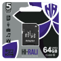 MicroSDXC 64GB UHS-I/U3 Class 10 Hi-Rali + SD-adapter (HI-64GBSDU3CL10-01)