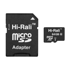 MicroSDXC 64GB UHS-I/U3 Class 10 Hi-Rali + SD-adapter (HI-64GBSDU3CL10-01)