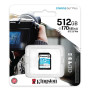 SDXC 512GB UHS-I/U3 Class 10 Kingston Canvas Go! Plus R170/W90MB/s (SDG3/512GB)