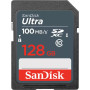 Карта пам`яті SDXC 128GB UHS-I Class 10 SanDisk Ultra R100MB/s (SDSDUNR-128G-GN3IN)