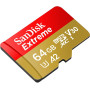 Карта пам`ятi MicroSDXC 64GB C10 UHS-I SanDisk Extreme V30 U3 R170/W80MB/s (SDSQXAH-064G-GN6AA)