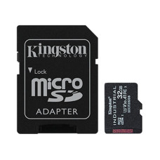 MicroSDHC 32GB UHS-I/U3 Class 10 Kingston Industrial + SD-adapter (SDCIT2/32GB)