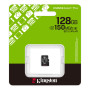 Карта пам`яті MicroSDXC 128GB UHS-I Class 10 Kingston Canvas Select Plus R150MB/s + SD-адаптер (SDCS3/128GB)