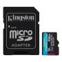 Карта пам`яті MicroSDXC 256GB UHS-I/U3 Class 10 Kingston Canvas Go! Plus R200/W160MB/s + SD-адаптер (SDCG4/256GB)