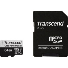 Карта пам`ятi MicroSDXC 64GB UHS-I/U3 Class 10 Transcend 340S R160/W125MB/s + SD-адаптер (TS64GUSD340S)