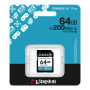 Карта пам`ятi SDXC 64GB UHS-I/U3 Class 10 Kingston Canvas Go! Plus R200/W200MB/s (SDG4/64GB)