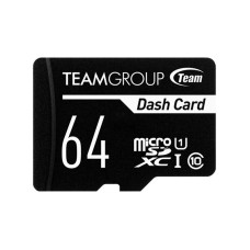 MicroSDXC 64GB UHS-I Class 10 Team Dash Card + SD-adapter (TDUSDX64GUHS03)